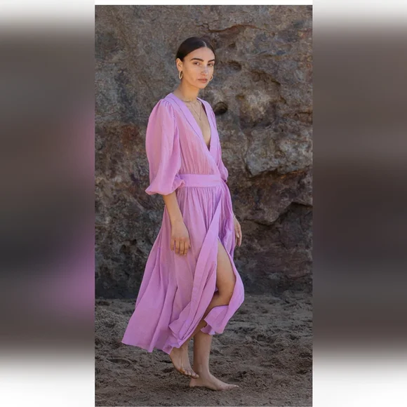 Ciao Lucia Lilac Maxi Dress - Picture 2 of 6